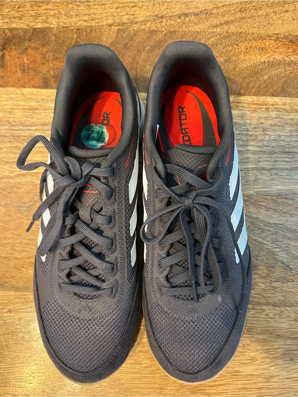 adidas Predator Indoor Soccer Shoes Black White